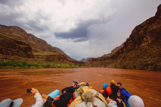 Boat with Monsoon in the background