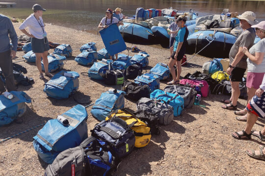Duffel bags at Lees Ferry