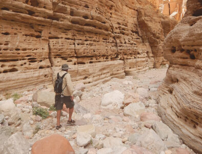 Guest in side canyon