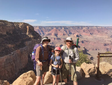 Family on Bright Angel Trail