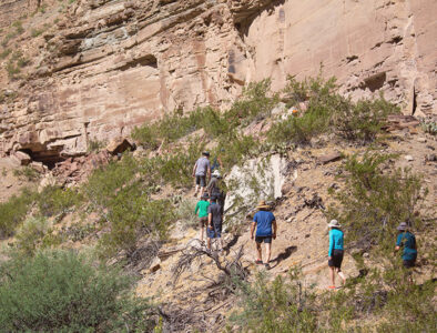River runners on a Grand Canyon side hike