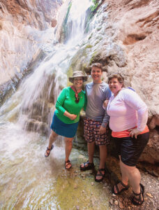 Travertine waterfall