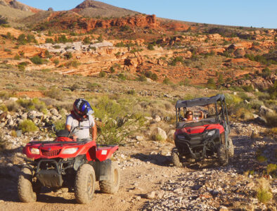 The optional ATV tour at Bar 10. ATV ride