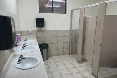 Bathroom at Bar 10 Ranch.