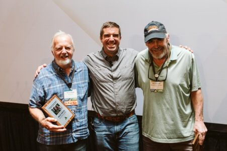 Bruce Winter and Bill Gloeckler with the America Outdoors President David McGlashan