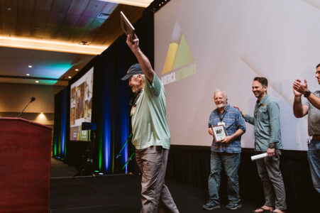 Bill Gloeckler accepting award