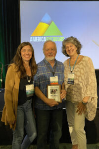 Bruce Winter with daughter Lindsay Winter and wife Moira Winter