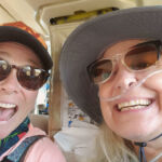 Person with oxygen smiling for the camera