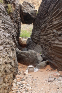 A groover bathroom system in Grand Canyon.